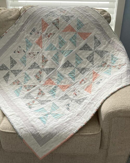 Charleston Beginner Pinwheel Quilt Pattern