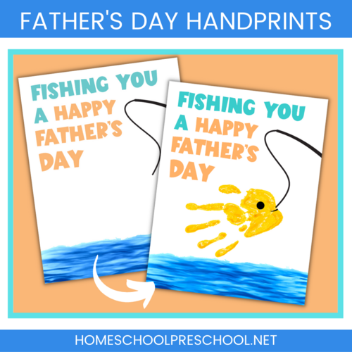 Father's Day Handprint Card | AllFreeKidsCrafts.com