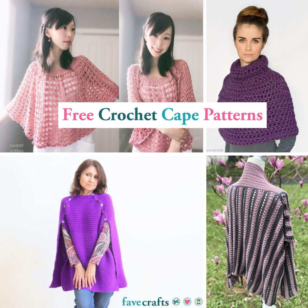 Summer Lace Ponchos – Free Crochet Pattern Round Up - The Purple