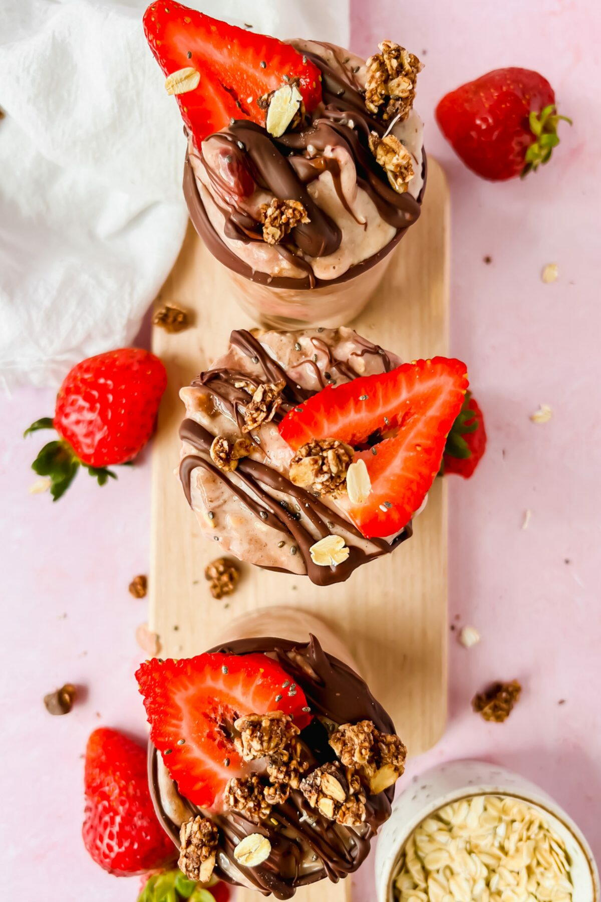 Chocolate Strawberry Overnight Oats