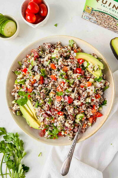 Italian Quinoa Pasta Salad