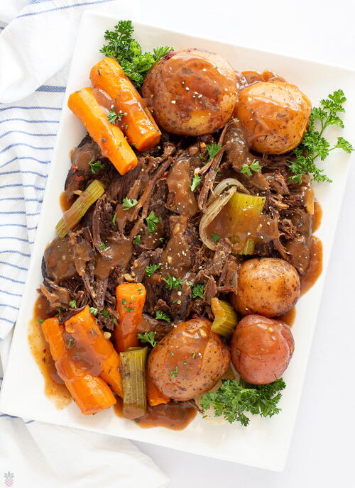 Super Tender Slow Cooker Yankee Pot Roast 