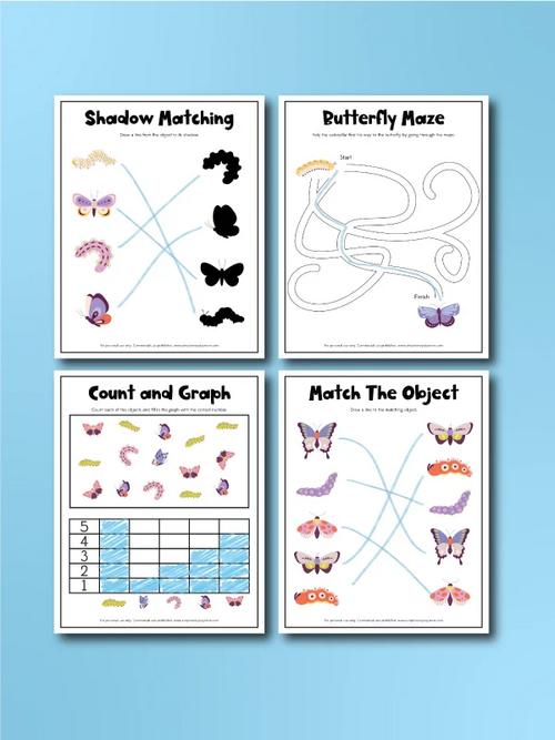 Butterfly Worksheets