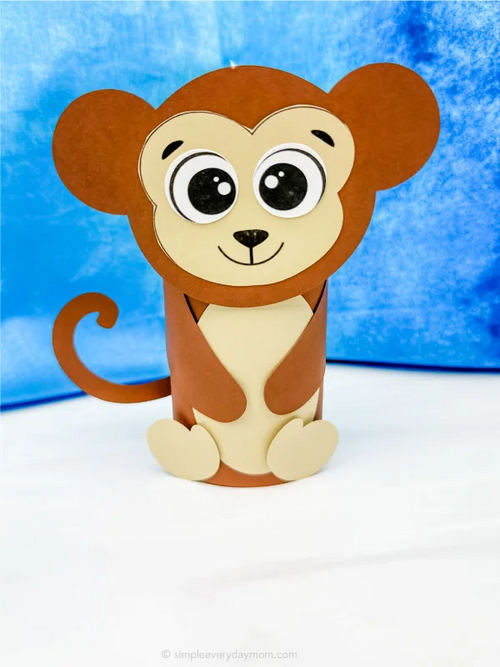 Monkey Toilet Paper Roll Craft