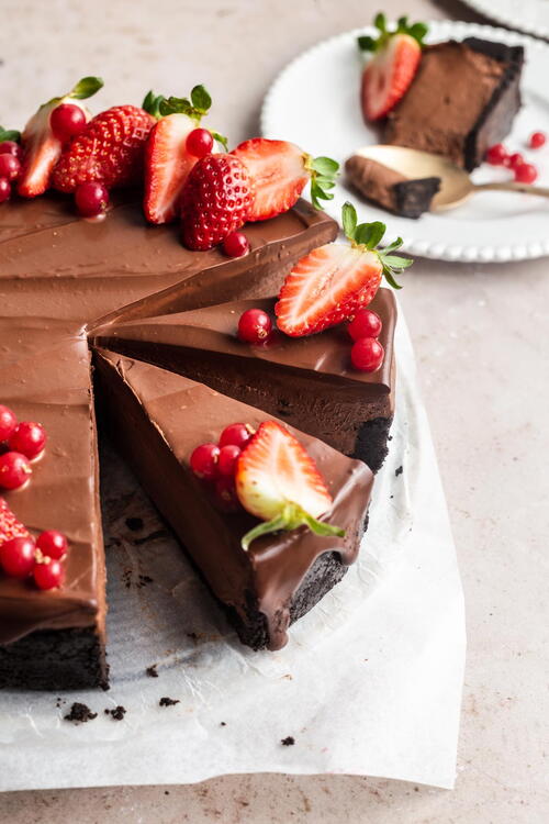 Nobake Chocolate Cheesecake