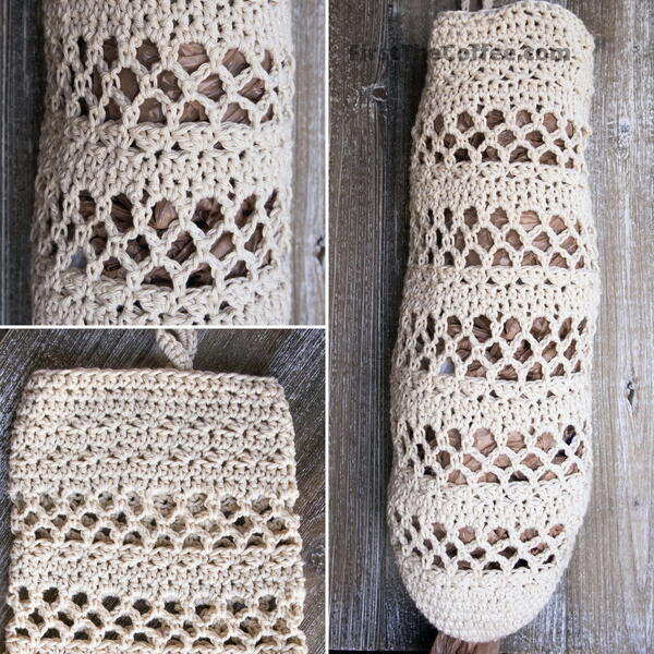 Farmhouse Crochet Bag Holder Pattern