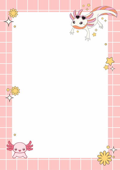 Axolotl Stationery