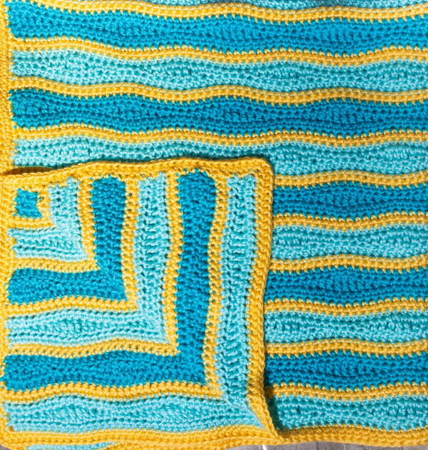 Marina Wave Baby Blanket Crochet Pattern