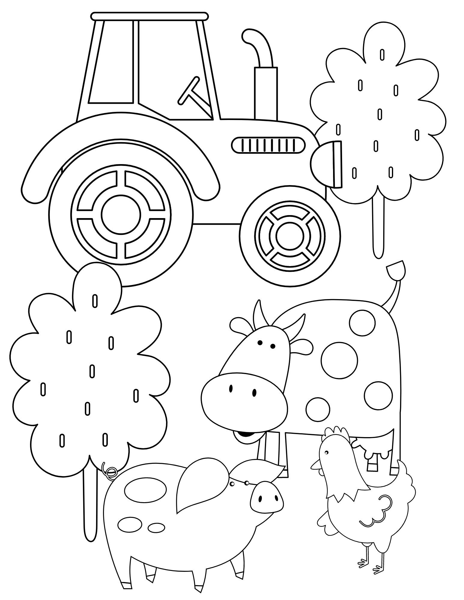farmer coloring pages
