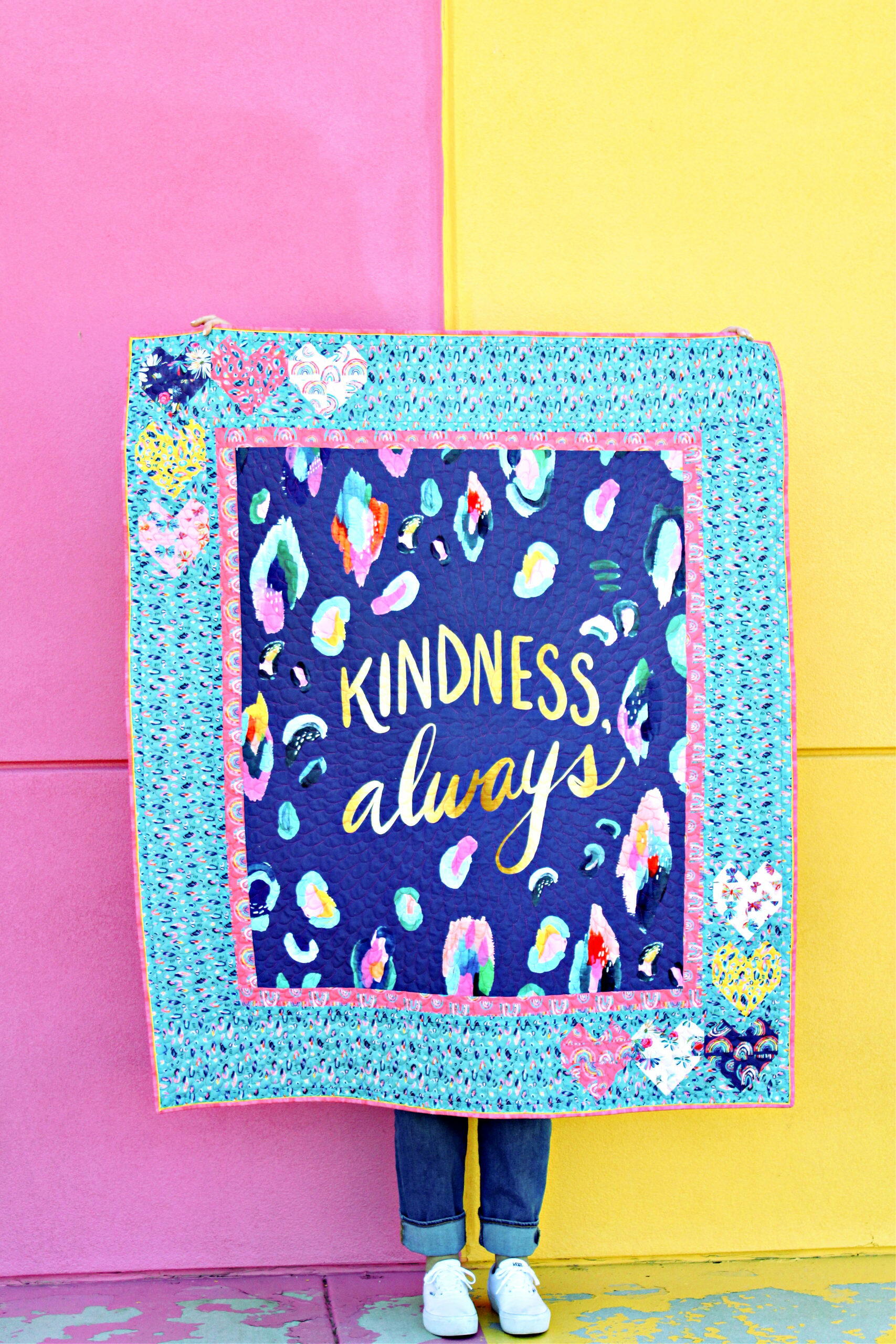 Kindness Always Panel Quilt Pattern FaveQuilts Com