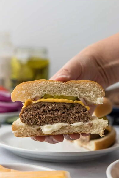 Air Fryer Bison Burgers