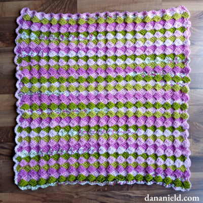 Vintage Shell Stitch Crochet Baby Blanket