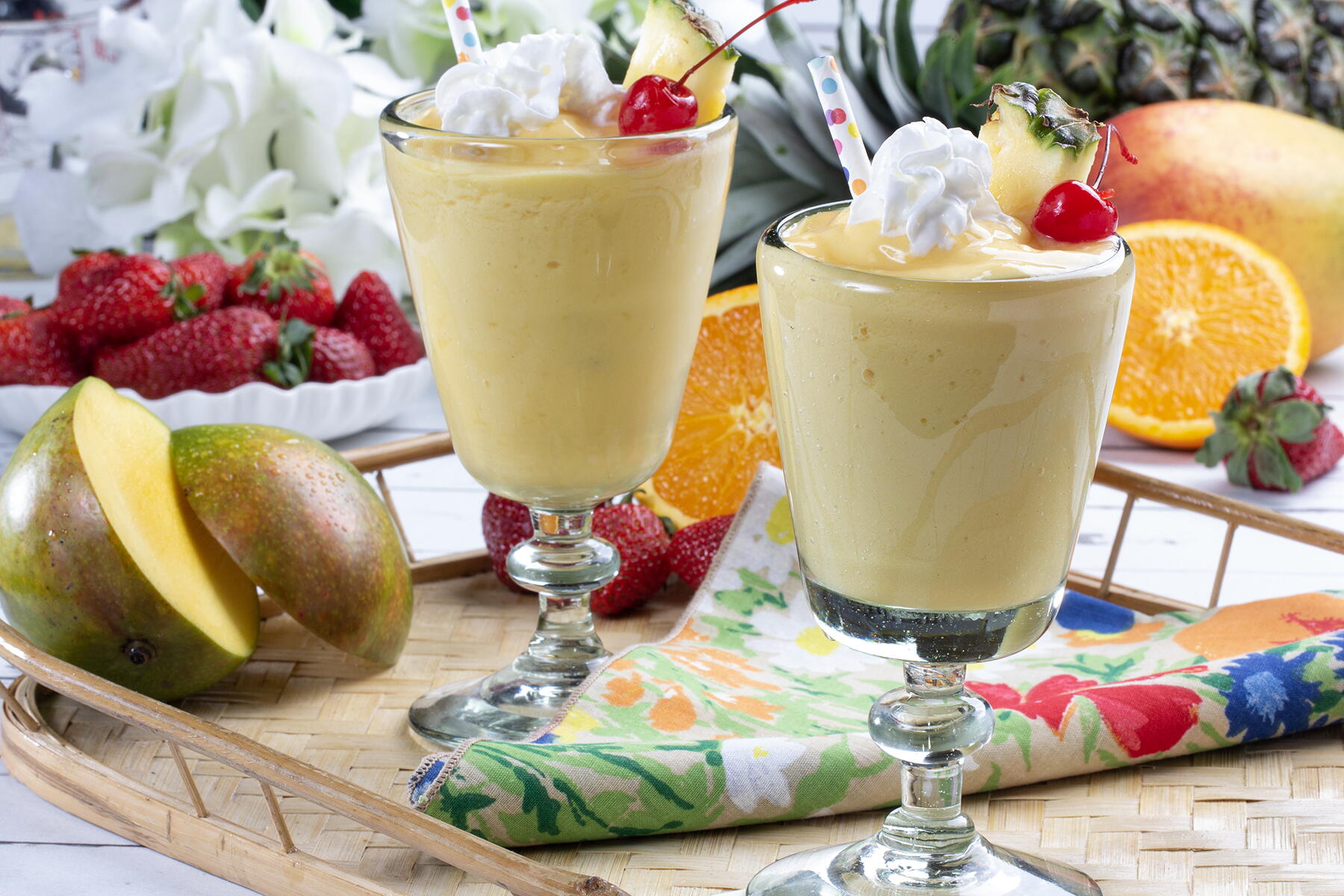 Frozen Pineapple Mango Daiquiris