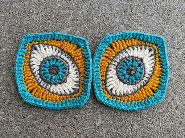 Crochet Eye Granny Square