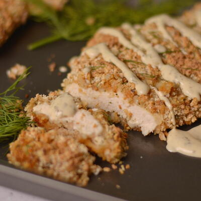 Ranch Flavored Panko Crusted Chicken