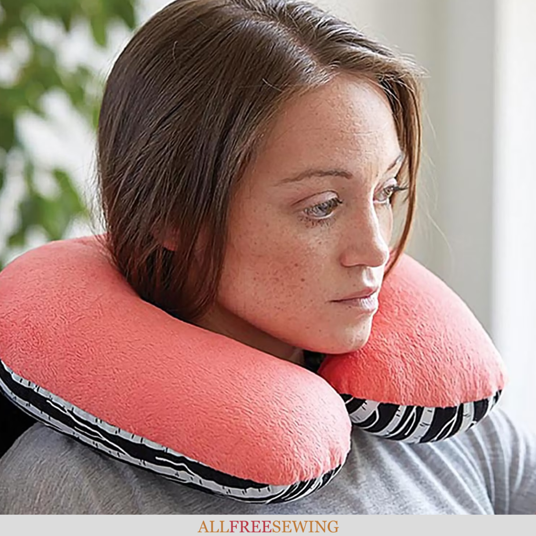 How to Make a Neck Pillow for Travel (Free Tutorial!)