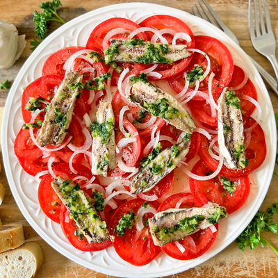 Spanish Tomato & Sardine Salad