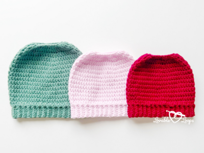 Ponytail Crochet Hat Pattern