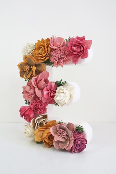 How To Make Floral Letter