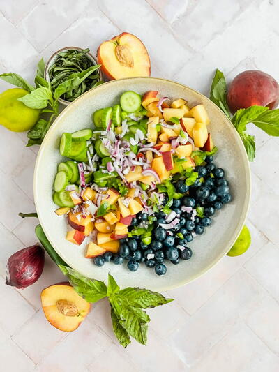 Blueberry Cucumber Salad