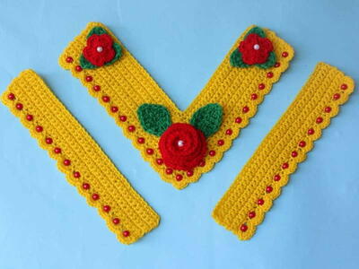 Crochet Collar Neckline Lace Design
