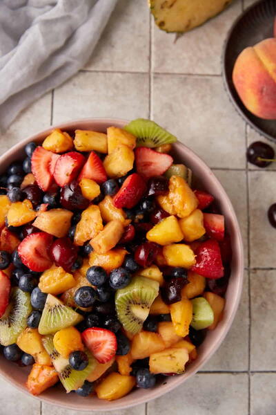 Fruit Salad With Honey Lime Dressing