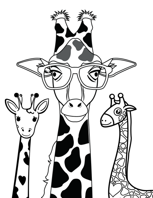 The Best Giraffe Coloring Pages For Kids And Adults