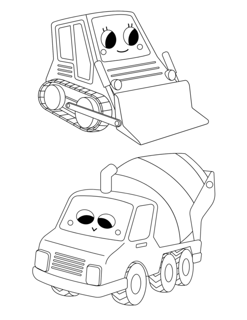 Free Cute Transportation Coloring Pages For Kids