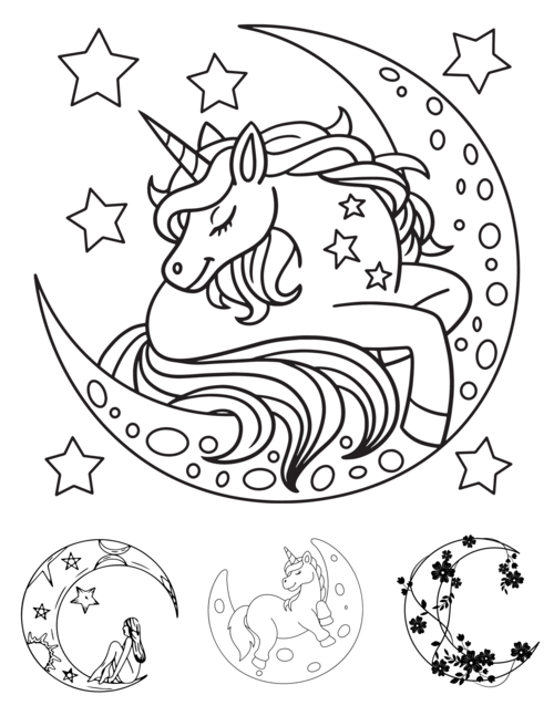 Free Moon Coloring Pages For Kids And Adults