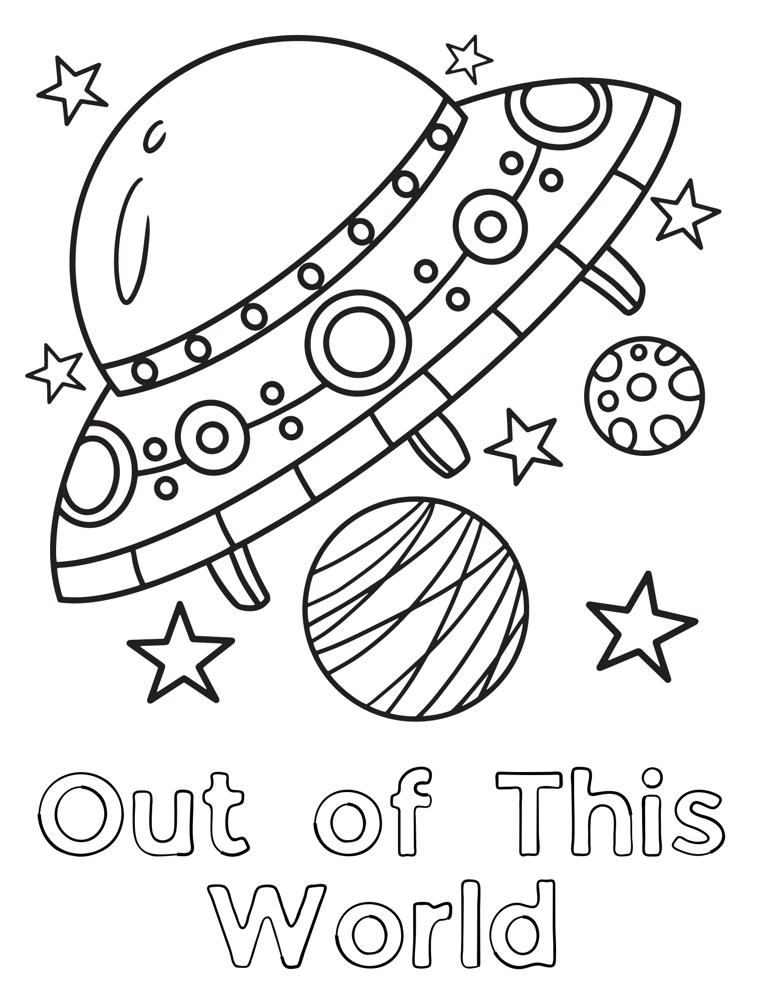 Free Printable Alien Coloring Pages | AllFreePaperCrafts.com