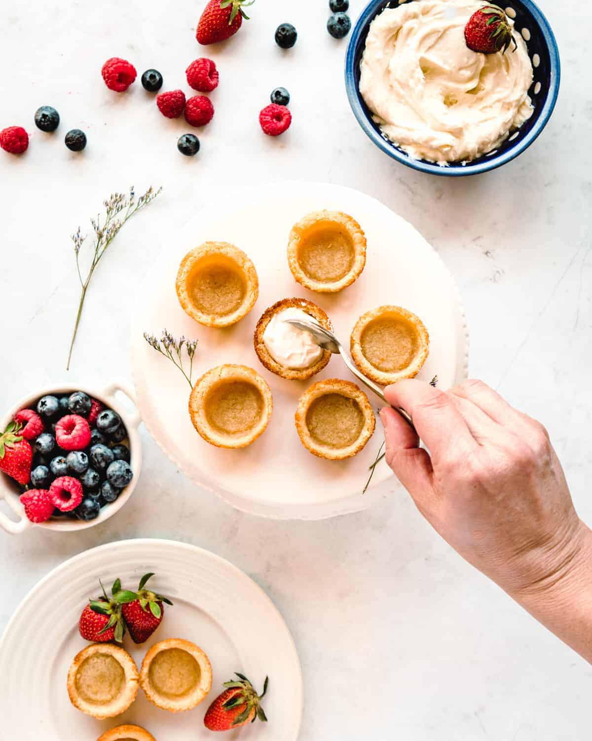 Sugar Cookie Fruit Tarts