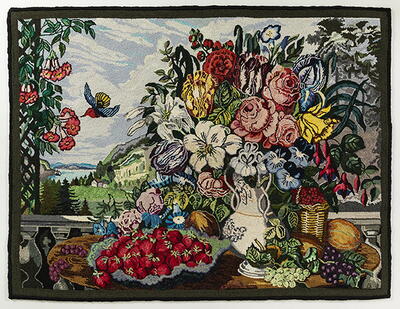 Currier & Ives Landscape, Fruit, and Flowers