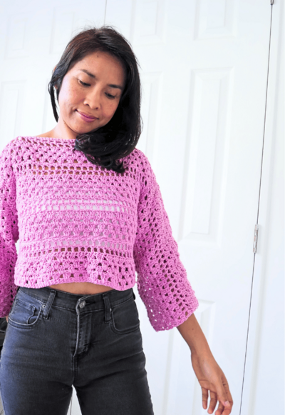 Lacy Crochet Sweater