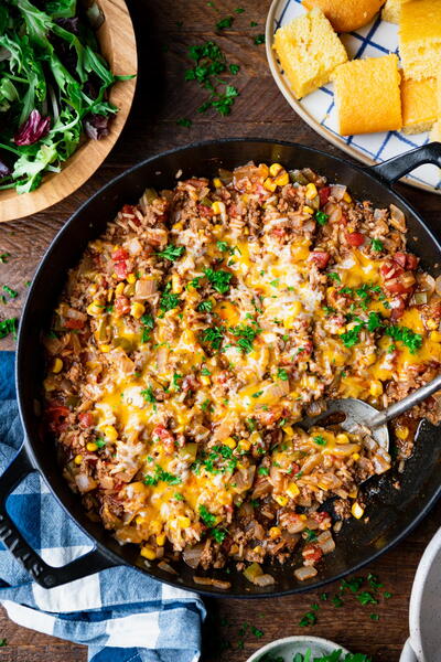 One-skillet Texas Hash