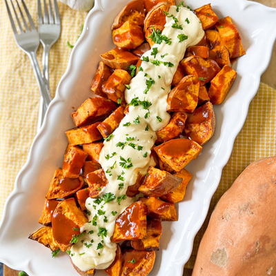 Spicy Sweet Potatoes With Garlic Aioli