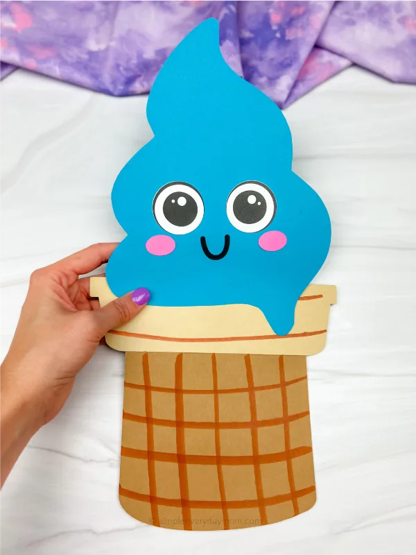 Ice Cream Puppet Craft | AllFreeKidsCrafts.com