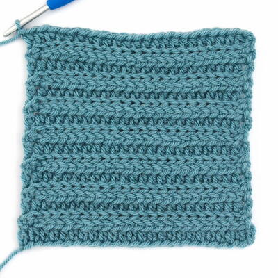2x2 Crochet Rib Stitch