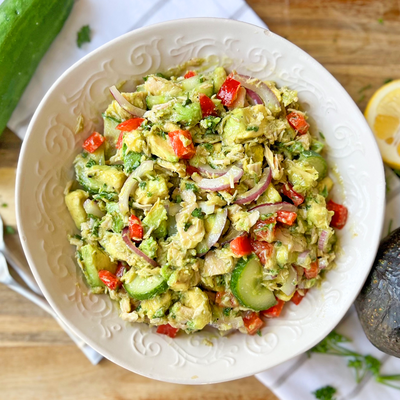 Healthy Tuna & Avocado Salad | Easy & Refreshing 10 Minute Recipe