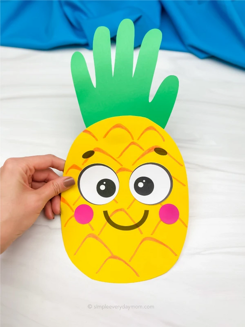 Handprint Pineapple Craft