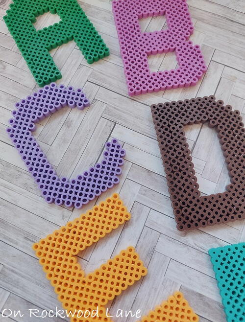 Perler Bead Alphabet | DIYIdeaCenter.com