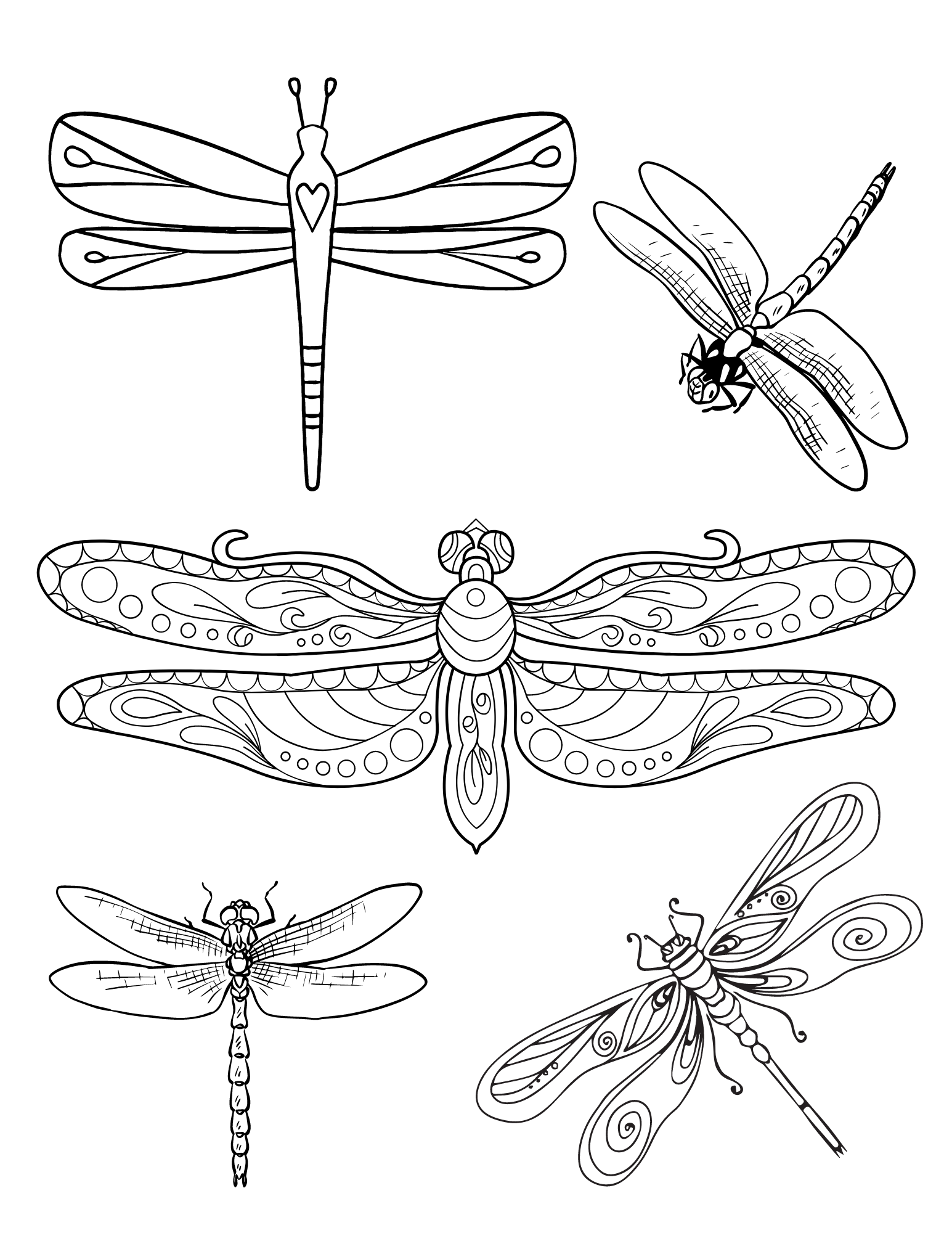 Dragonfly Coloring Pages | FaveCrafts.com