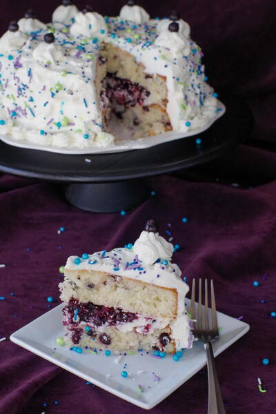 Saskatoon Berry Layer Cake