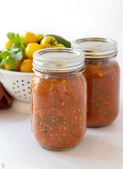 Easy Roasted Cherry Tomato Salsa Recipe For Canning