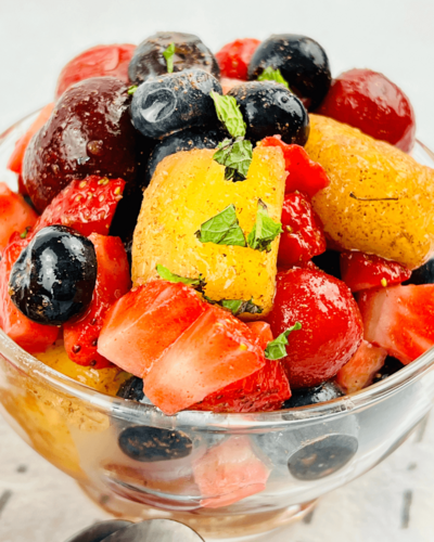 Fruit Salad With Honey Lime Dressing