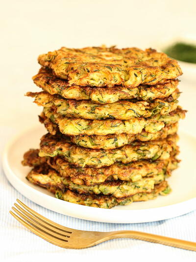 The Best Savoury Zucchini Pancakes (courgette Pancakes)