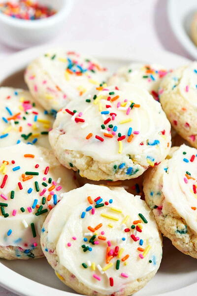 Easy Funfetti Cake Mix Cookies With Cream Cheese