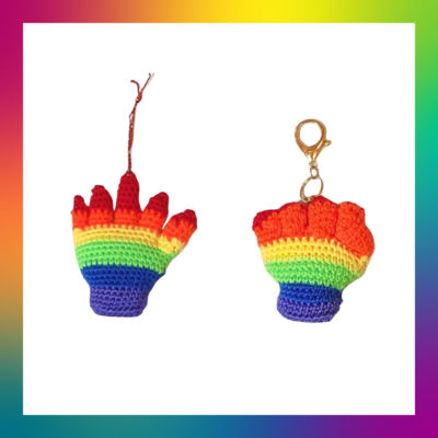 Rainbow Power Ornament/keychain