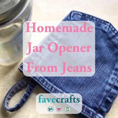 Homemade Jar Opener From Jeans