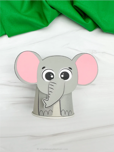 Elephant Paper Cup Craft 