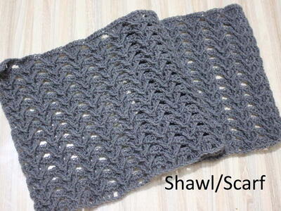 Crochet Ladies Shawl Easy Full Pattern